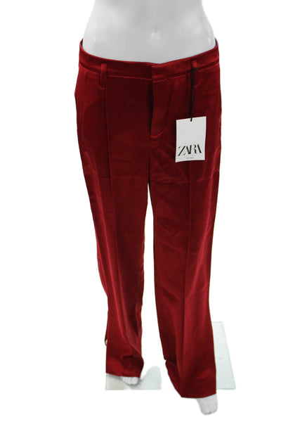 Zara Women Red Dress Pants Size M