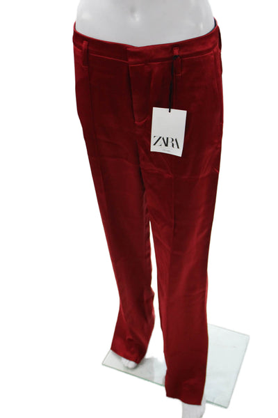 Zara Women Red Dress Pants Size M