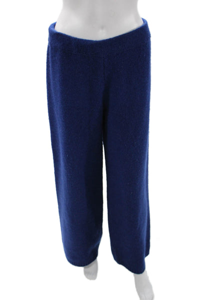 Zara Women Sweatpants Blue Acrylic Blend Size L