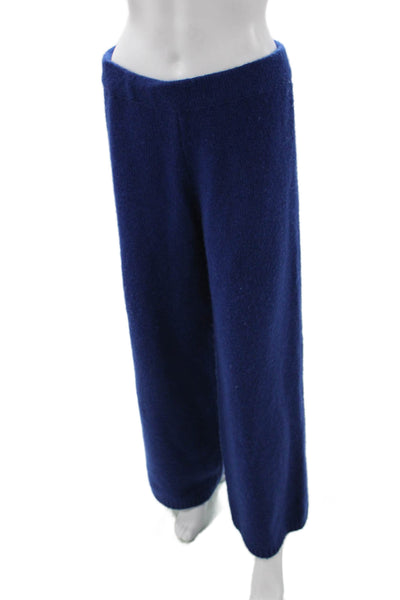 Zara Women Sweatpants Blue Acrylic Blend Size L