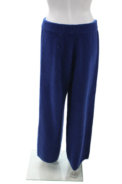 Zara Women Sweatpants Blue Acrylic Blend Size L