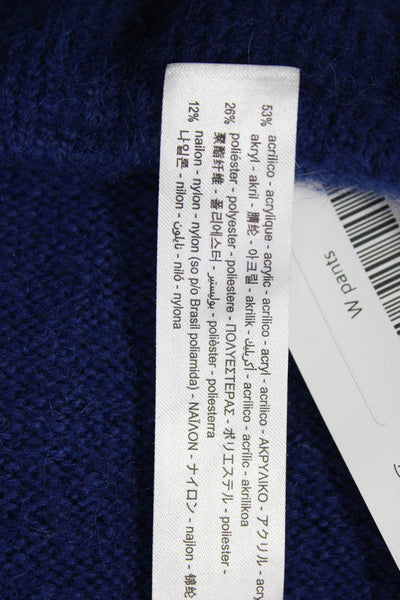 Zara Women Sweatpants Blue Acrylic Blend Size L