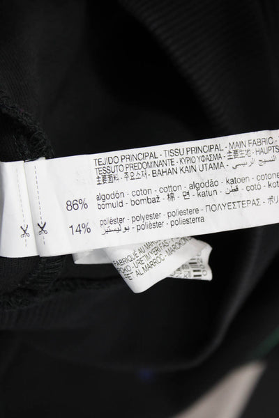Zara Womens Pullover Hoodies Black Drawstring Long Sleeve Designer Size M
