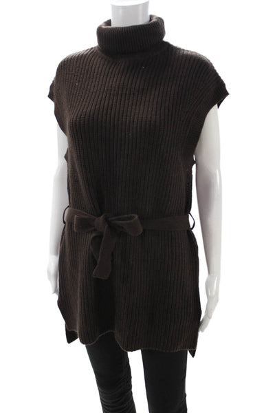 Zara Women Pullover Turtleneck Sweater Brown Size M