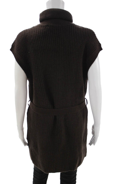 Zara Women Pullover Turtleneck Sweater Brown Size M