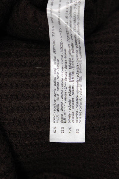 Zara Women Pullover Turtleneck Sweater Brown Size M