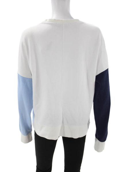 Soul Cycle Women Pullover Sweatshirt White Graphic Quote Crew Neck Size M