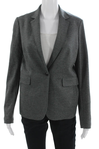 Rag & Bone Womens Blazer Gray Wool Collared Button Long Sleeve Size 4
