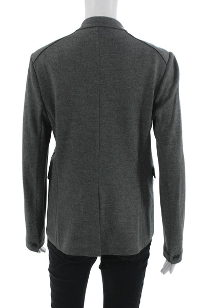 Rag & Bone Womens Blazer Gray Wool Collared Button Long Sleeve Size 4