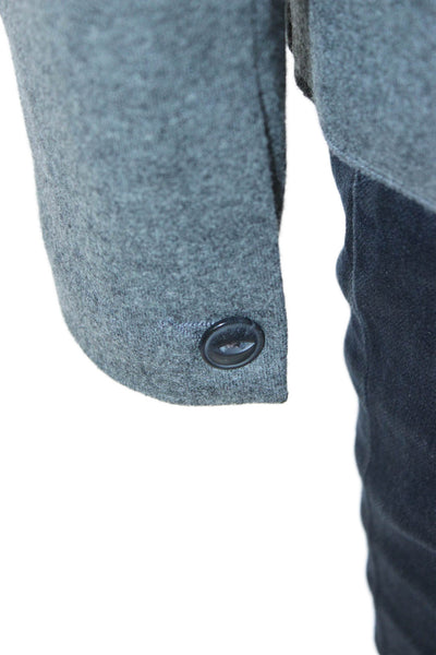 Rag & Bone Womens Blazer Gray Wool Collared Button Long Sleeve Size 4