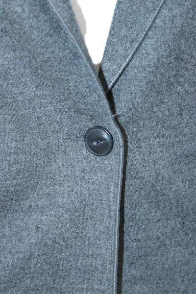 Rag & Bone Womens Blazer Gray Wool Collared Button Long Sleeve Size 4