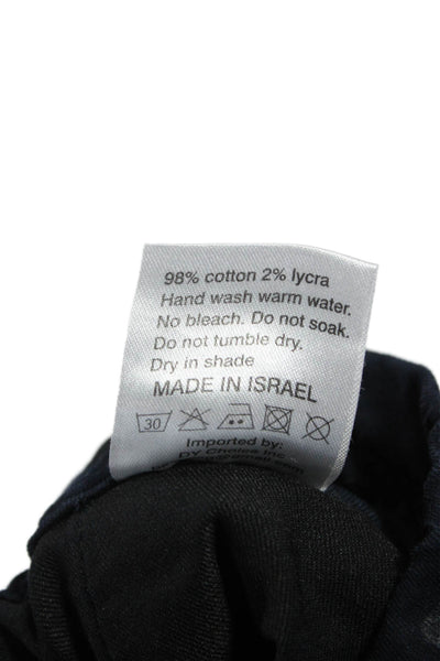 Flog Women Jogger Ankle Pants Dark Blue Camouflage Drawstring Size 25