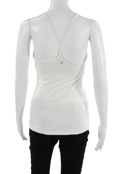 Lululemon Womens Basic Camisole Sleeveless White Nylon Blend Size 4