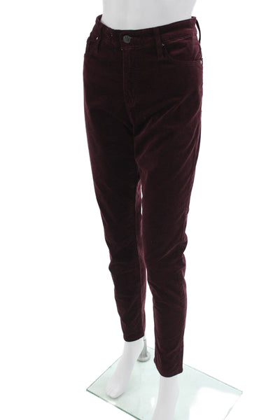 AG Adriano Goldschmied Women Cropped Purple Pants Size 31