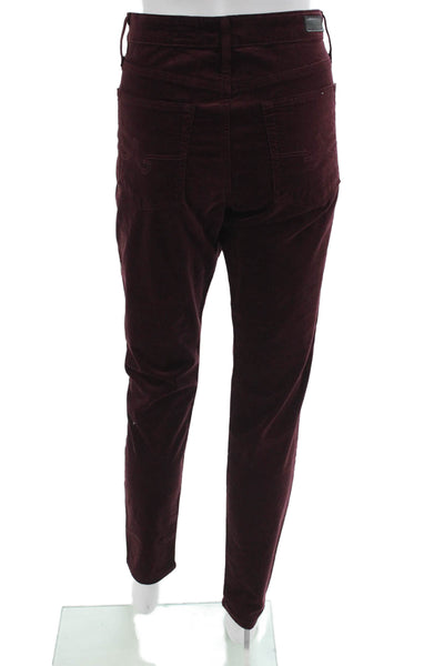 AG Adriano Goldschmied Women Cropped Purple Pants Size 31