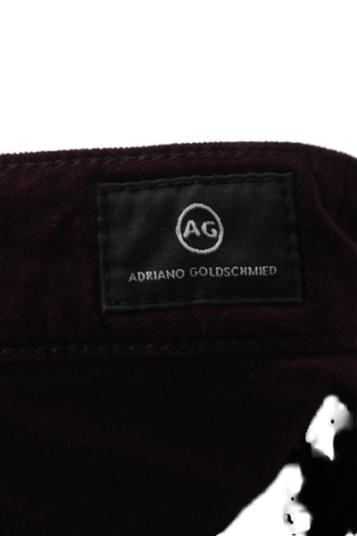 AG Adriano Goldschmied Women Cropped Purple Pants Size 31
