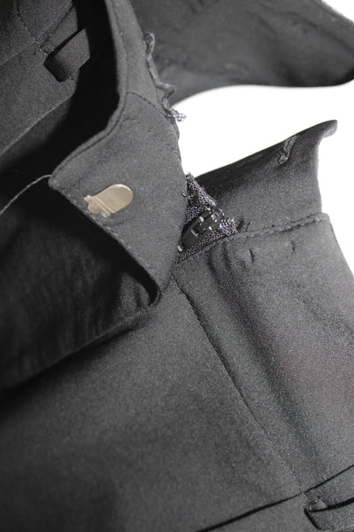 Wayf Womens Black Polyester Solid Hook & Eye Shorts Size L