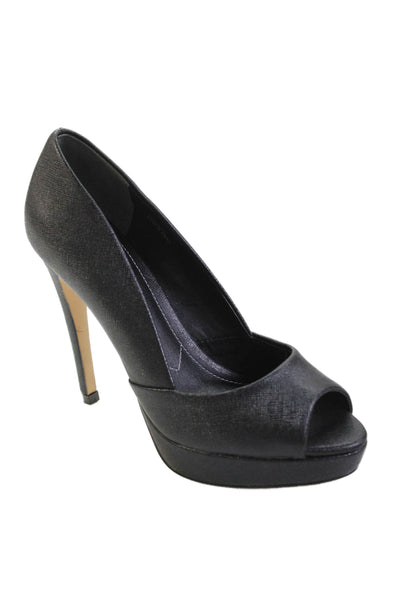 Charles by Charles David Women's Open Toe Platform Heel Pumps Black Size 6