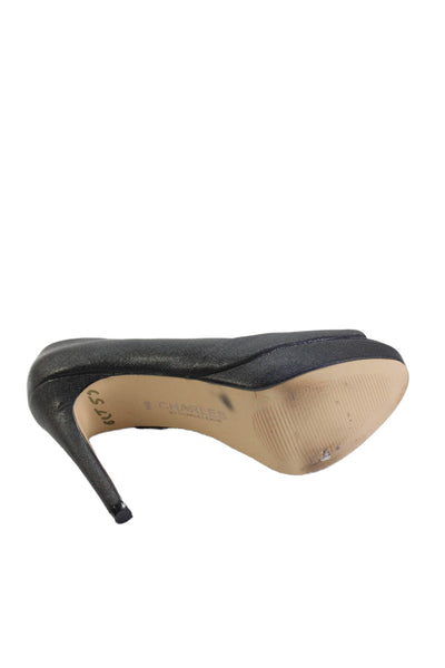 Charles by Charles David Women's Open Toe Platform Heel Pumps Black Size 6