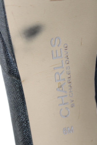 Charles by Charles David Women's Open Toe Platform Heel Pumps Black Size 6