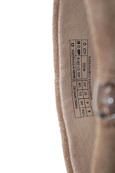 Vionic Women's Leather Water Resistant Ankle Boots Brown Size 6