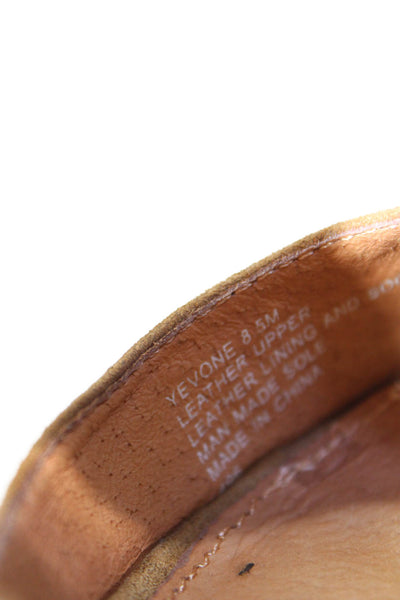 Steve Madden Womens Yevone Suede Ankle Strap High Heeled Sandals Brown Size 8.5