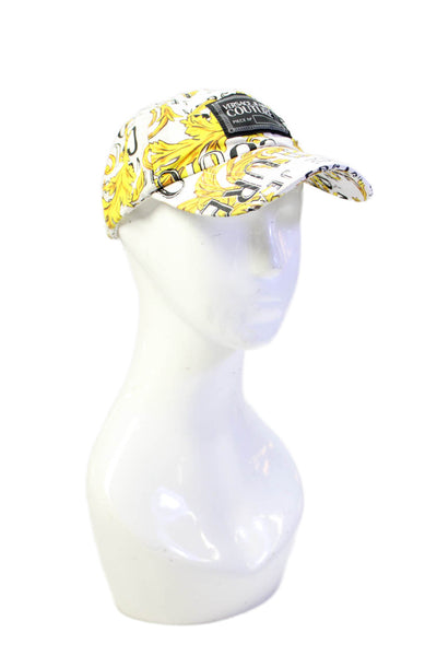 Versace Jeans Couture Womens Regalia Baroque Print Baseball Cap Hat White