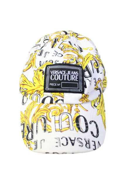 Versace Jeans Couture Womens Regalia Baroque Print Baseball Cap Hat White