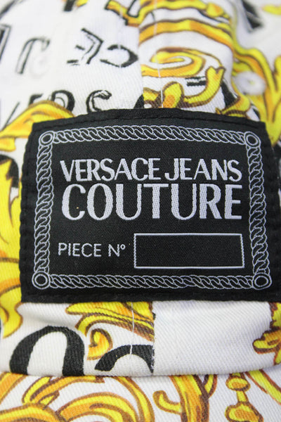 Versace Jeans Couture Womens Regalia Baroque Print Baseball Cap Hat White