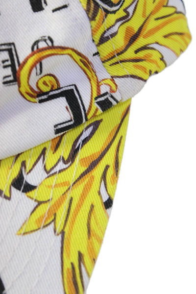 Versace Jeans Couture Womens Regalia Baroque Print Baseball Cap Hat White