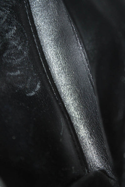 Coach Womens Leather Multi-Function Snap Closure Compact Wallet Black