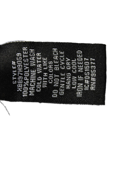 Sanctuary Women Aztec Tunic Blouse Black Long Sleeve Button Viscose Size L