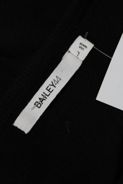 Bailey 44 Womens Black Pullover Sweatshirt Long Sleeve Round Neck Size L