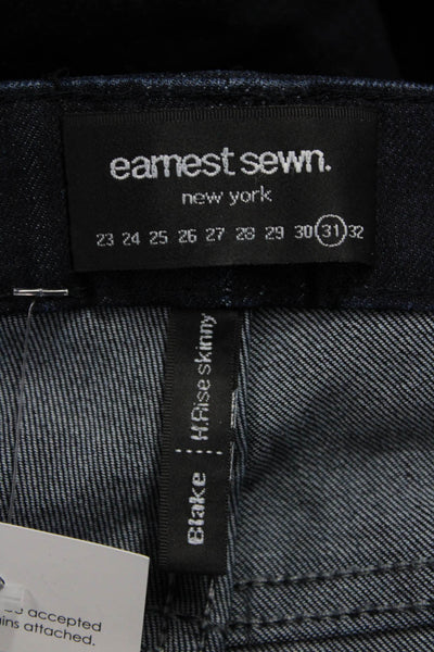 Earnest Sewn Women Dark Blue Mid Rise Jeans Size 31