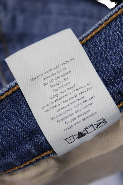 Rag & Bone Women Ankle Cropped Jeans Dark Blue Mid Rise Size 32