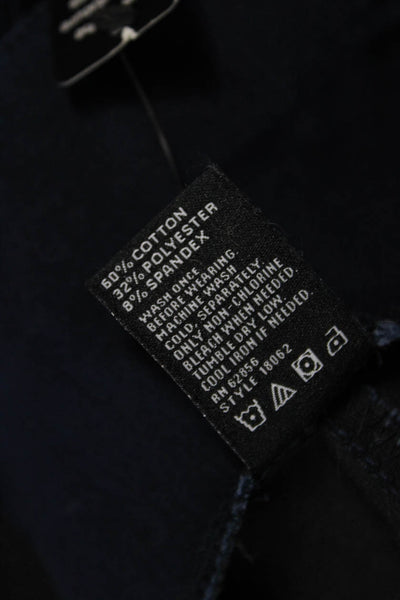 Hue Womens Dark Blue Mid Rise Jeggings Stretch Inseam 32 Size M