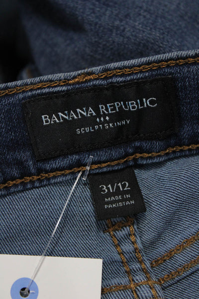 Banana Republic Women Skinny Dark Blue Jeans Size 31