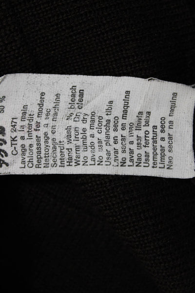 Alain Manoukian Womens Black Bandage Pencil Skirt Short Wool Acrylic Size 3