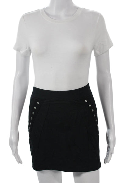 Juicy Couture Women Mini Skirt Black 50% Wool 50% Acrylic Size S