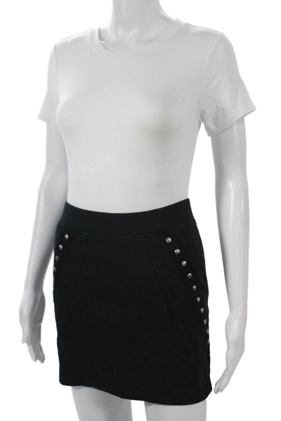 Juicy Couture Women Mini Skirt Black 50% Wool 50% Acrylic Size S