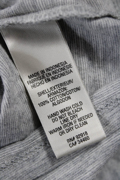 Juicy Couture Women Tank Dress Gray Cotton Sleeveless Round Neck Short Size PP