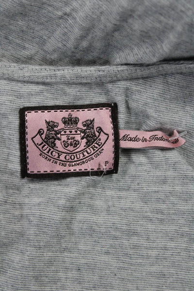Juicy Couture Women Tank Dress Gray Cotton Sleeveless Round Neck Short Size PP