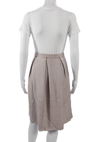 BCBGMAXAZRIA Womens 2 Piece Blazer Suit Beige Long Sleeve Button Size XS