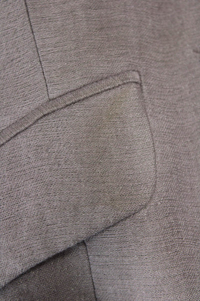 BCBGMAXAZRIA Womens 2 Piece Blazer Suit Beige Long Sleeve Button Size XS