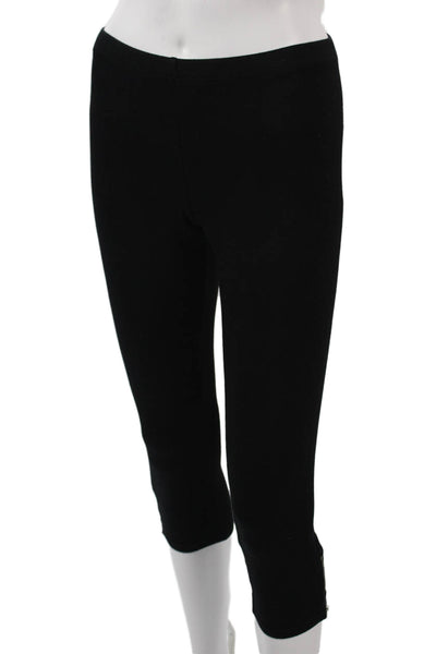 Ella Moss Women Capri Leggings Black Rayon Spandex Size L