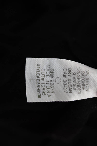 Ella Moss Women Capri Leggings Black Rayon Spandex Size L