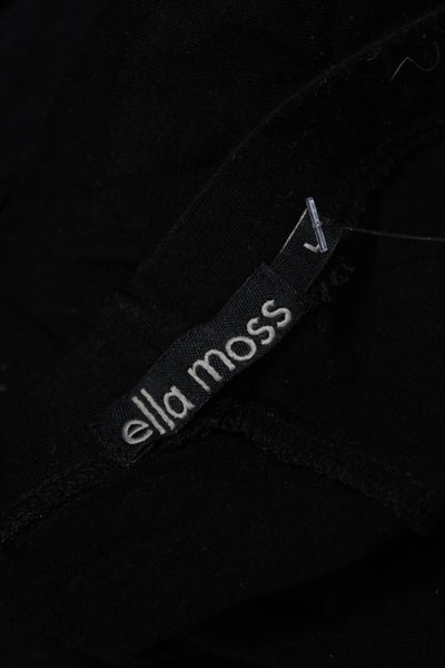 Ella Moss Women Capri Leggings Black Rayon Spandex Size L