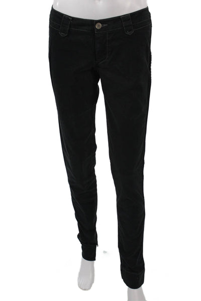 Joie Women Ankle Pants Black Mid Rise 34 Inseam Size 6
