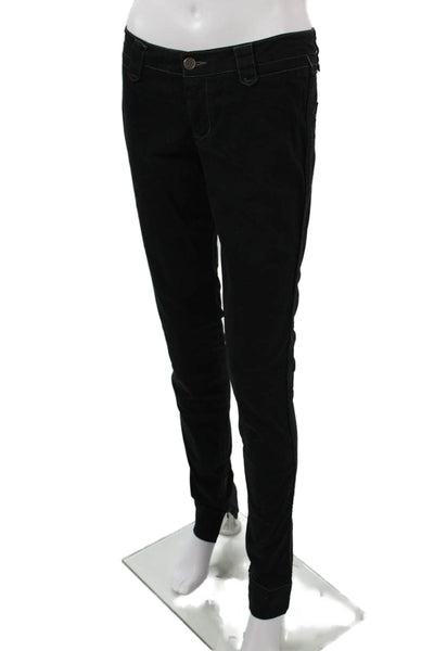 Joie Women Ankle Pants Black Mid Rise 34 Inseam Size 6
