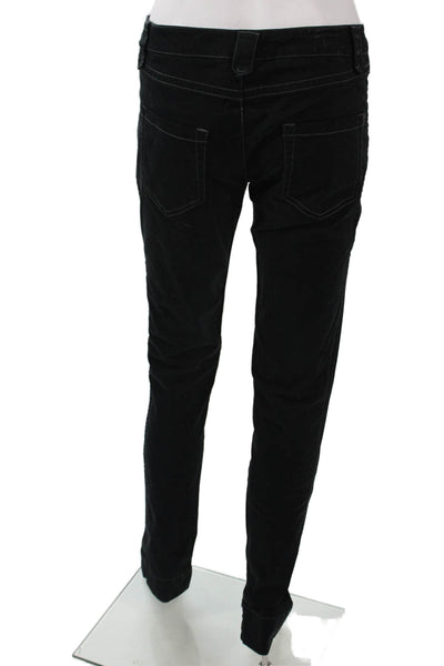 Joie Women Ankle Pants Black Mid Rise 34 Inseam Size 6